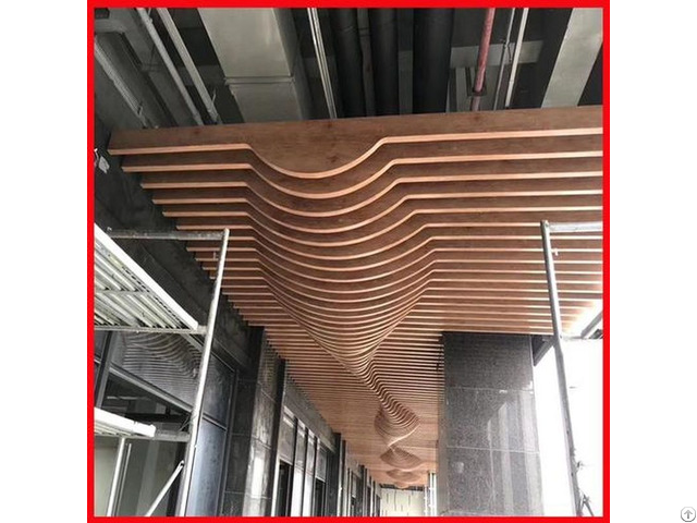 Curved Aluminum Baffle Ceiling