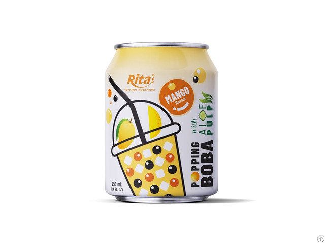 Fl Oz Cans Popping Boba Bubble Tea Mix Mango