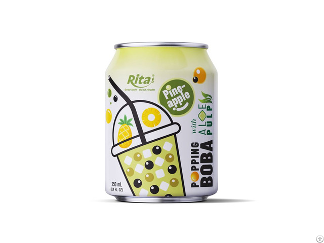 Cans Popping Boba Bubble Tea Mix Pineapple
