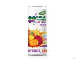 320ml Sleek Can Mixed Vegetable And Fruit Drink Carrot Mango Orange Tomato Beetroot