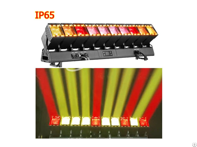 Borilight Br Wlm1080 Outdoor Ip65 10x80w Pixel Zoom Rgbw Led Moving Head Beam Bar Light