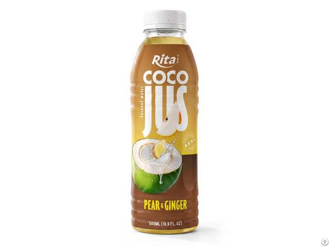 Coco Jus Ginger And Pear Flavor 500ml Pet Bottle
