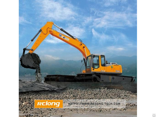 Relong Amphibious Excavator For Water Conservancy River Dredging And Land Reclamation