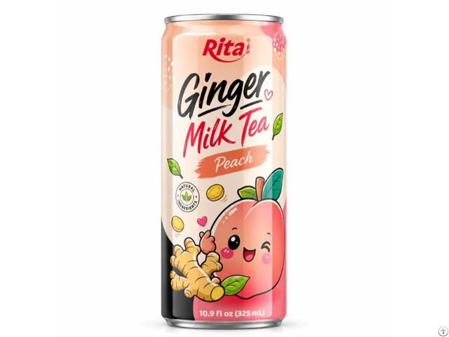 Ready To Drink Ginger Milk Tea With Peach Flavor 10 9 Fl Oz 325ml Oem Supply From Vietnam