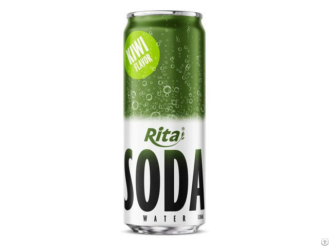 Premium Sparkling Kiwi Soda Water 320ml Can For Export Oem Supply From Vietnam