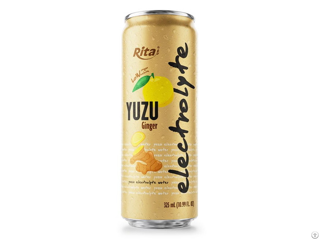 Yuzu Ginger Electrolyte Water Drink 325ml Low Sugar Hydration Beverage