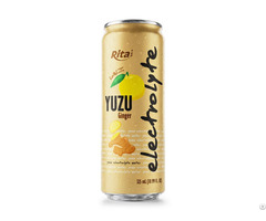 Yuzu Ginger Electrolyte Water Drink 325ml Low Sugar Hydration Beverage
