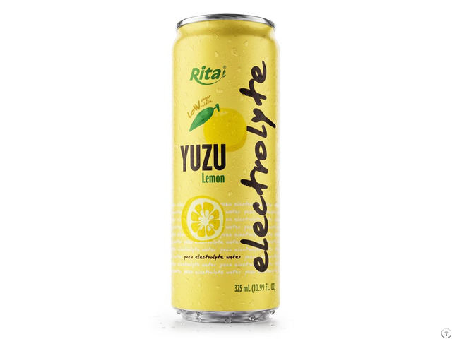 Yuzu Lemon Electrolyte Water Drink 325ml Low Sugar Hydration Beverage