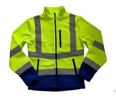 Hi Vis Polar Fleece Full Zip Work Jacket
