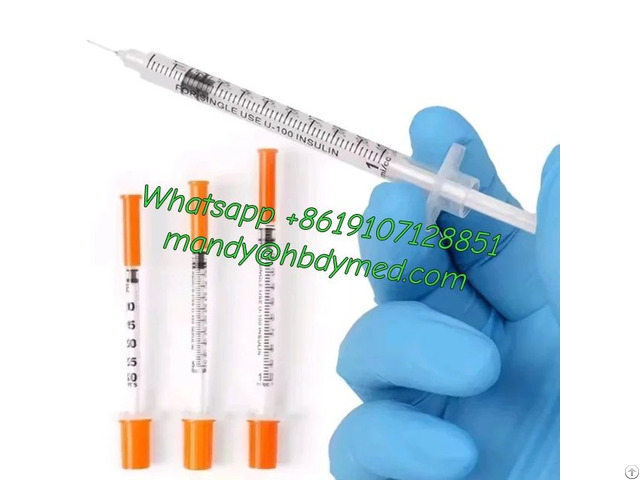 Medical 1ml Insulin 31g Injection Syringe 8mm