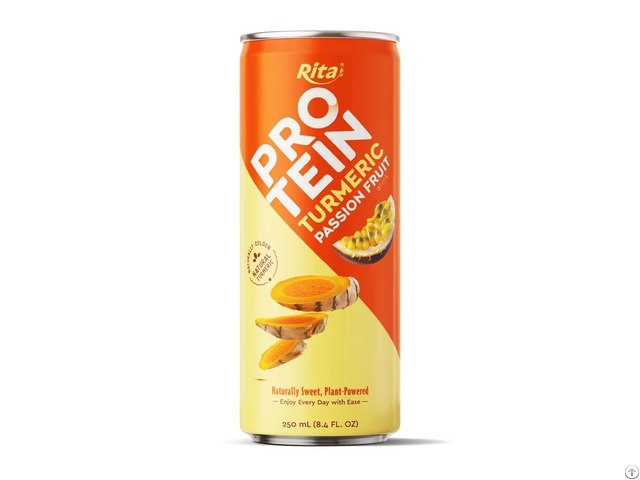Rita Turmeric Passion Fruit Drinks Original And Protein Slim Can 250ml Wholesale Beverage