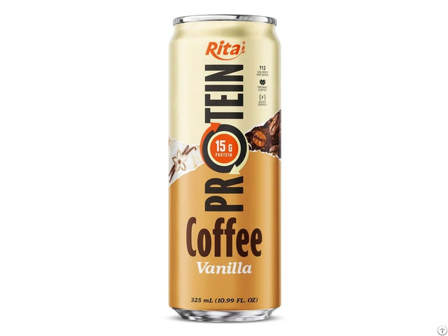 Rita Protein Coffee 15g Ready To Drink High Vanilla 325ml Can Wholesale Beverage