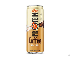 Rita Protein Coffee 15g Ready To Drink High Vanilla 325ml Can Wholesale Beverage
