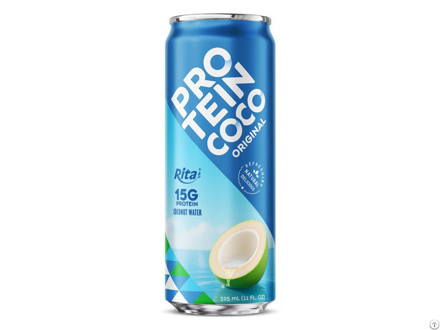 Rita Original Coconut Water 325ml Can With 15g Protein
