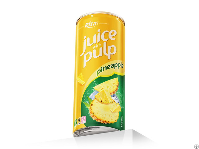 Rita Pineapple Juice With Pulp 250ml Can