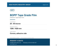 Bopp Film 8 Micron Clear Plain For Bottle Wrapping