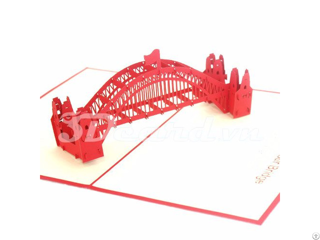 Harbour Bridge 3 3d Pop Up Handmade Greeting Card