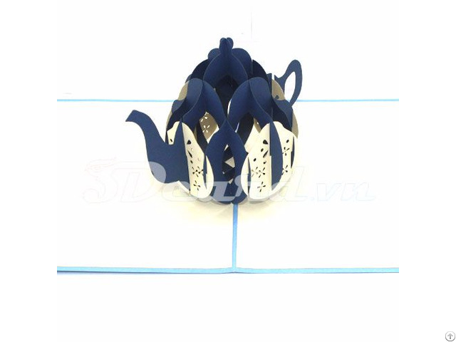 Teapot 3d Pop Up Birthday Card