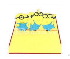 Minion 3d Pop Up Card