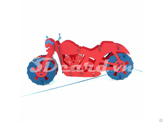 Motor 3d Pop Up Birthday Card