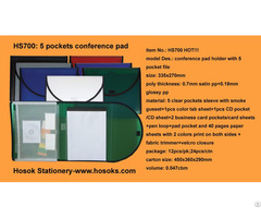 Hs700 5 Pockets Conference Pad