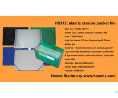 Hs312 Elastic Closure 13 Pocket File