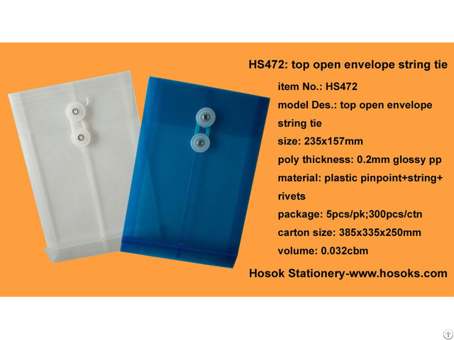 Hs472 Top Open Envelope String Tie