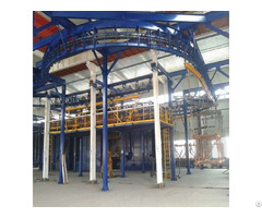 Pass Through Monorail Shot Blasting Machine