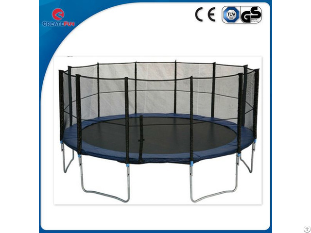 Createfun Trampoline For Backyard Outdoor Playing Jumping Bed With Net