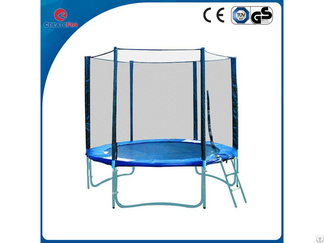 Createfun 8ft Cheap Trampoline With Basketball Stand