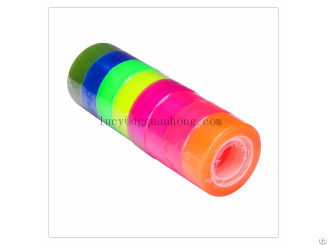 Colorful Bopp Stationery Tape Company Logo Printing For Gift Packing