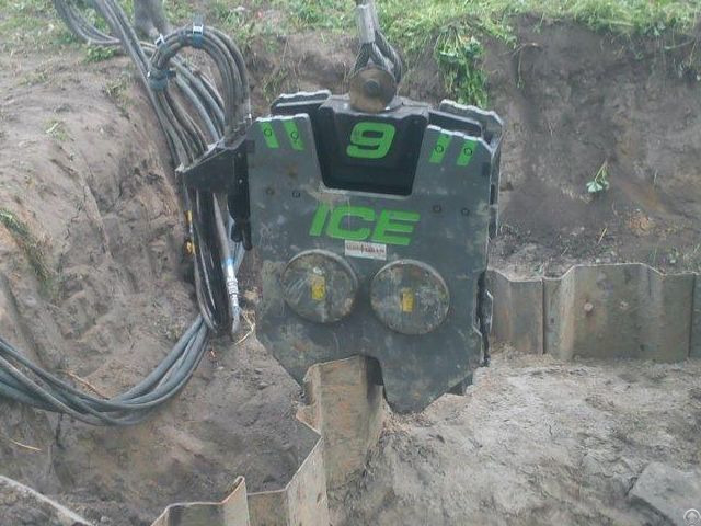 Used Vibro Hammer Ice Emv9 Excavator Mounted