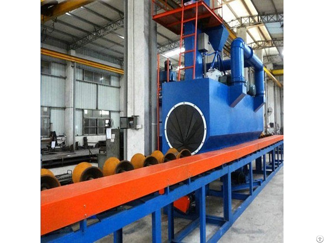 Steel Pipe Shot Blasting Machine Surface Cleaning