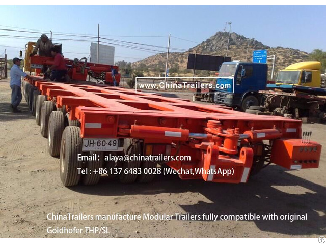 Goldhofer Modular Trailer Multi Axle Manufactured By Chinatrailers For Canada