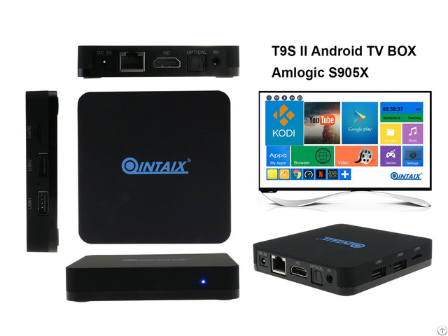 Amlogic S905x Android 6 0 Kodi 16 1 1gb Ram 8gb Rom Tv Box Qintex T9sii