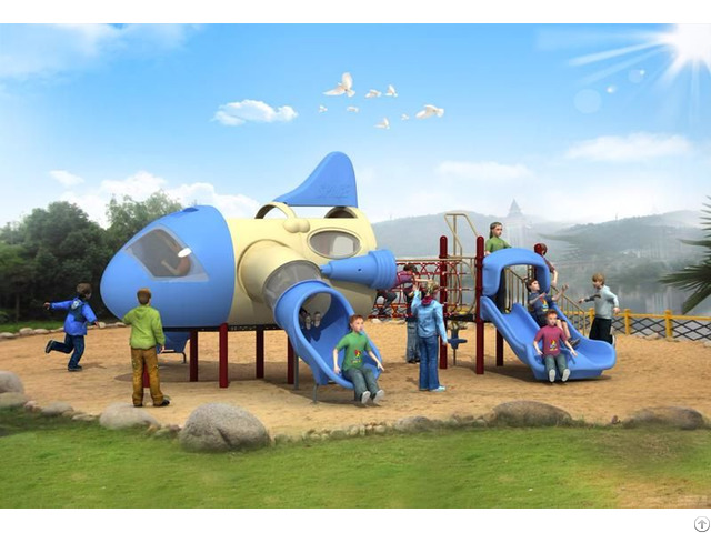 Modern Aircraft Series Outdoor Playground Equipment Wd Fj009