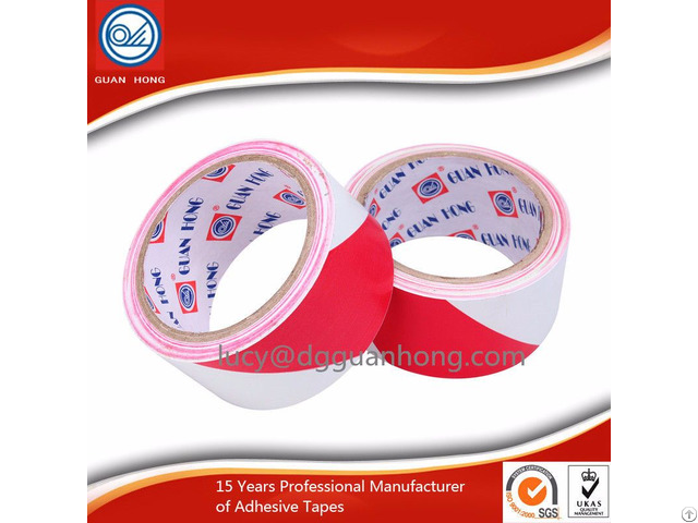 China Pvc Red And White Warning Tape Manufacturer