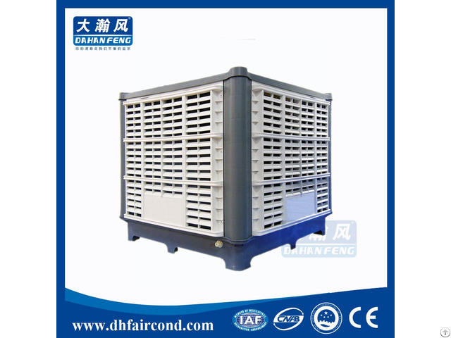 Industrial Fan Conditioner Two Stage Roof Mounted Evaporative Air Cooler Water Pump