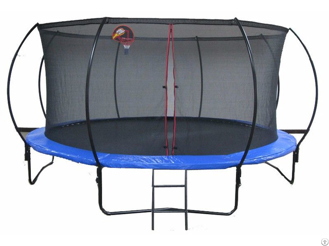 Big Round Trampoline With Enclosure