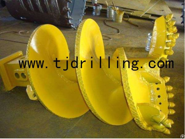 Double Cut Rock Auger Without Central Pilot