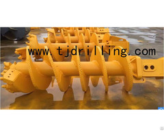 Double Cut Rock Auger With Collar Plate