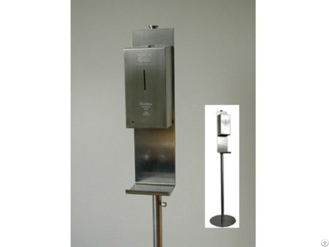 Stainless Steel Automatic Soap Spray Dispenser With Floor Standing