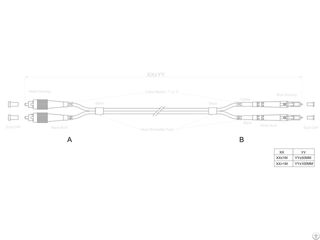 Fc Lc Fiber Optic Patch Cable