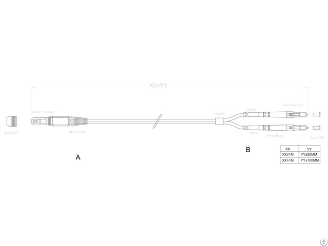 Mtrj Lc Fiber Optic Patch Cable