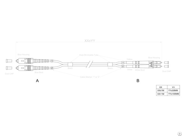 Sc Lc Fiber Optic Patch Cable