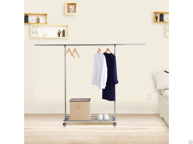 Lifewit Stainless Steel Rolling Movable Garment Rack