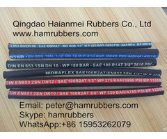 Sae 100r2a Din En853 2st Wire Braided Hydraulic Hose