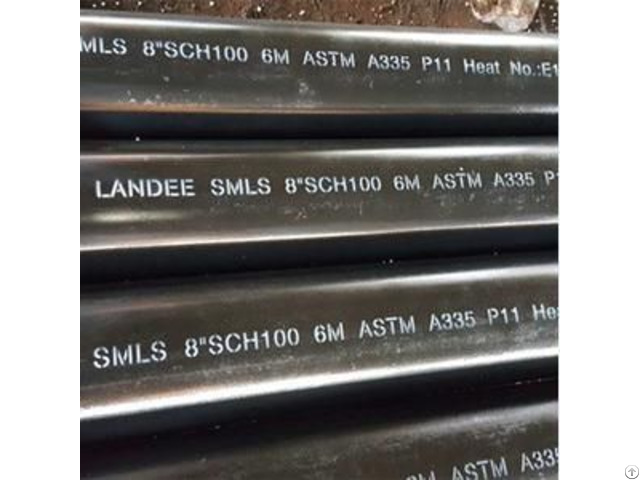 Astm A335 P11 Alloy Steel Pipes 8in Sch 100 6m Be Ends