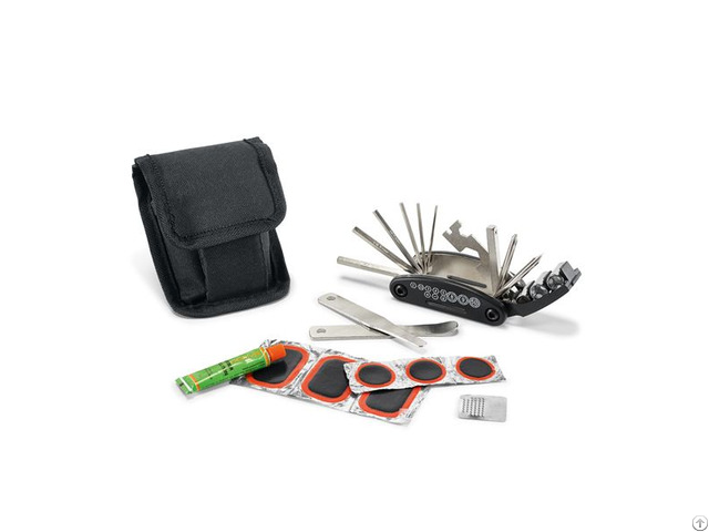 Multifunction Bicycle Fix Repair Tools Set With Tire Patch Levers In Bag