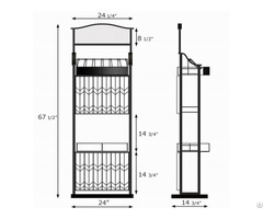 Manufacture Custom Retail Wooden Mdf Wine Display Rack Fixtures And Furniture Show